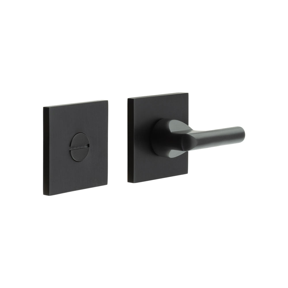 High quality image of CRES - CR-804 Black Thumb Turn & Lock Square Rose Sku. CR-804B7MB
