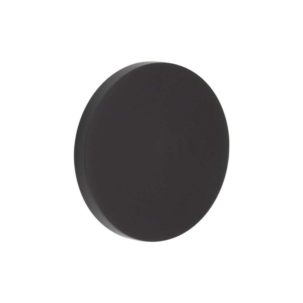 High quality image of CRES - CR-N10 Black Blank Round Rose Escutcheon Cover Sku. CR-N10MB