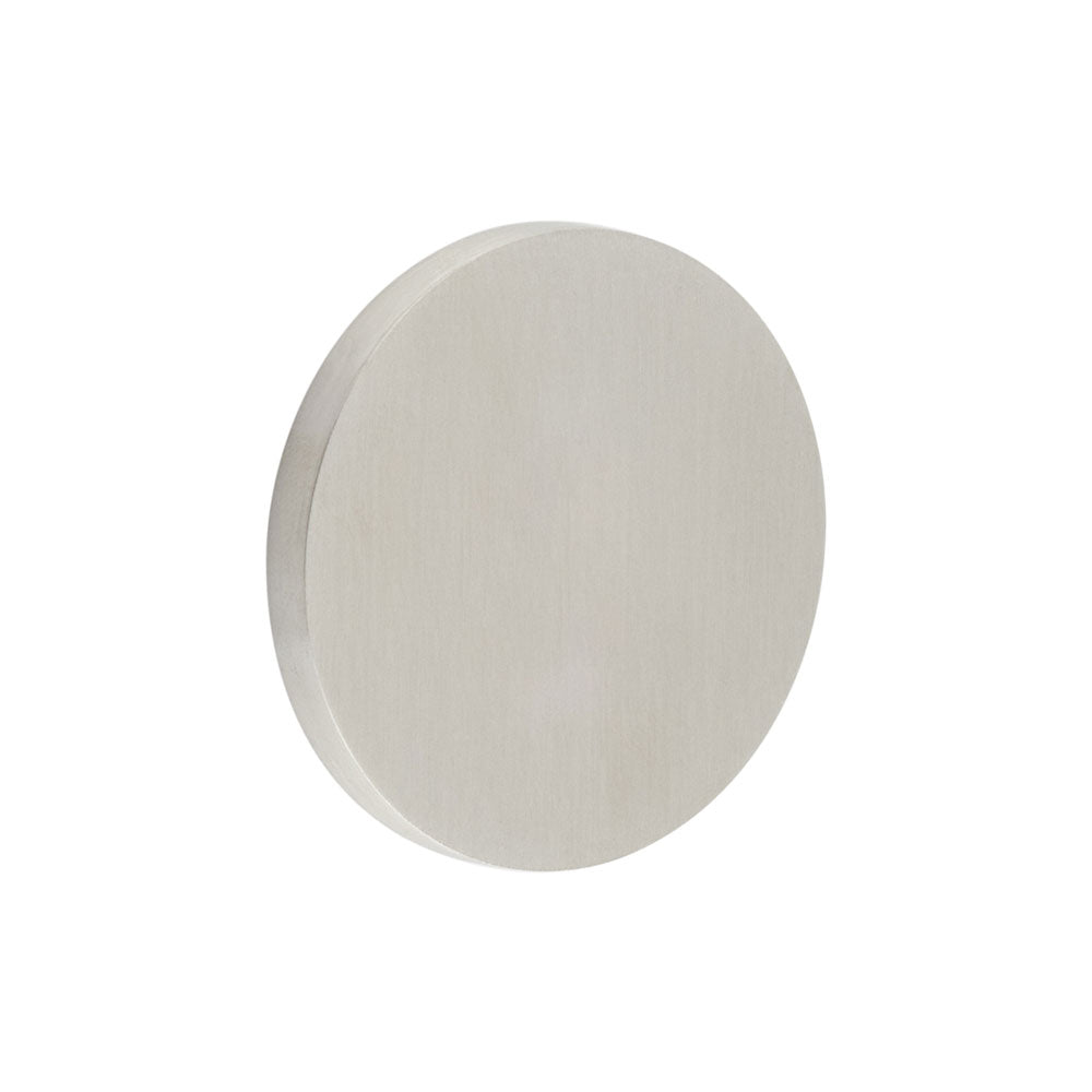 High quality image of CRES - CR-N10 Satin Stainless Steel Blank Round Rose Escutcheon Cover Sku. CR-N10SSS