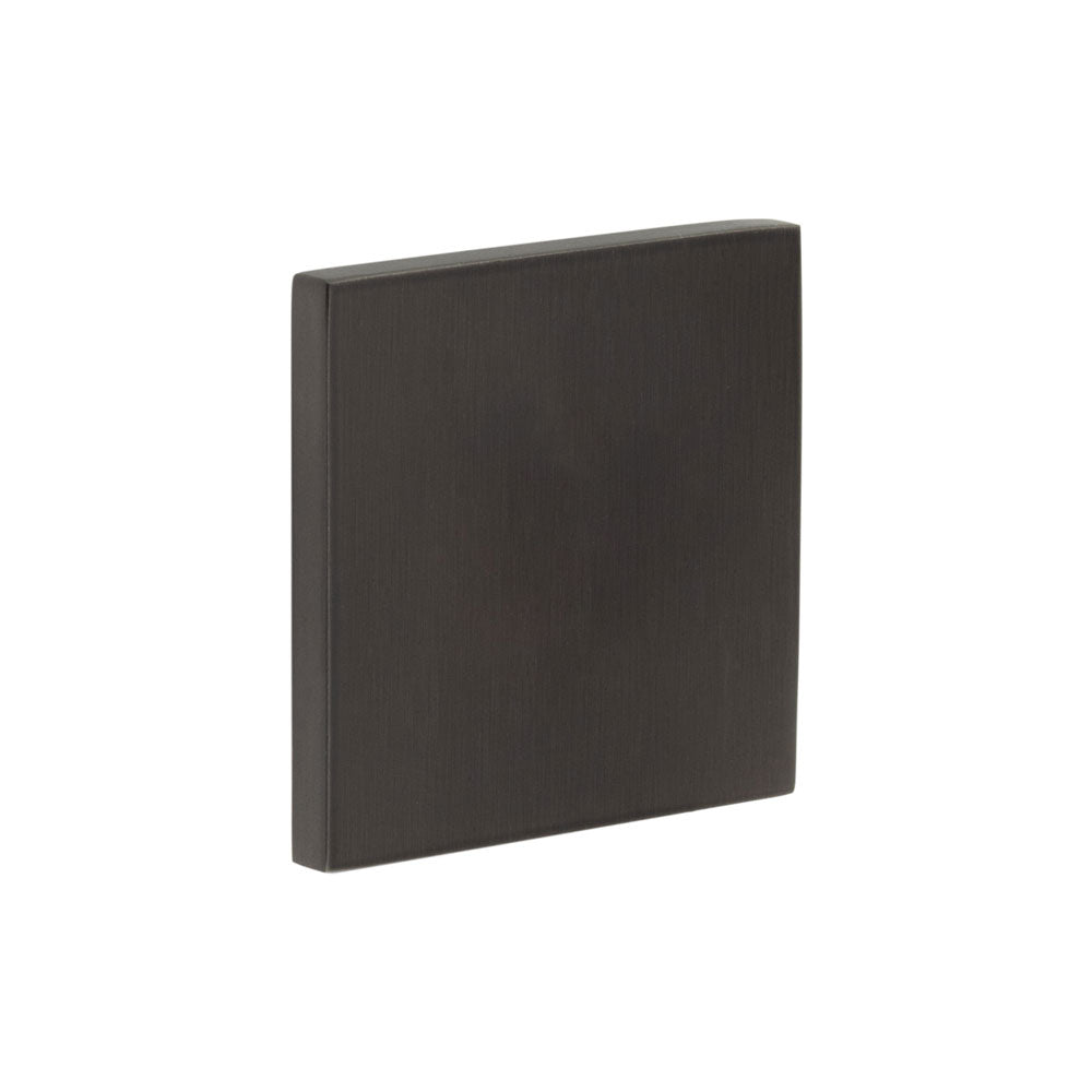 High quality image of CRES - CR-N10 Dark Bronze Blank Square Rose Escutcheon Cover Sku. CR-O10DB