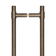 CRES Door Furniture Antique Brass / Pull Handles (Back to Back) CRES - 425mm Back to Back Antique Brass T-Bar Pull Handle