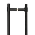 CRES Door Furniture Black / Pull Handles (Back to Back) CRES - 425mm Back to Back Black T-Bar Pull Handle