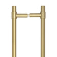 CRES Door Furniture Satin Brass / Pull Handles (Back to Back) CRES - 425mm Back to Back Satin Brass T-Bar Pull Handle