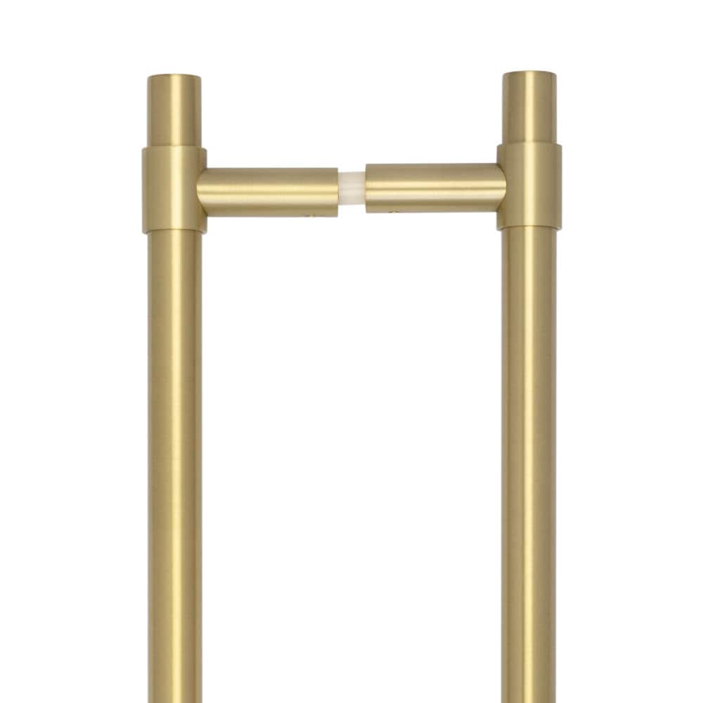 CRES Door Furniture Satin Brass / Pull Handles (Back to Back) CRES - 425mm Back to Back Satin Brass T-Bar Pull Handle