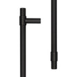 CRES Door Furniture Black / Pull Handles (Face Fix) CRES - 425mm Face Fix Black T-Bar Pull Handle