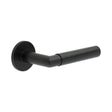 CRES Door Furniture Black / Round Rose / Unsprung Rose CRES - CR-102 Black Unsprung Round Rose Door Handle