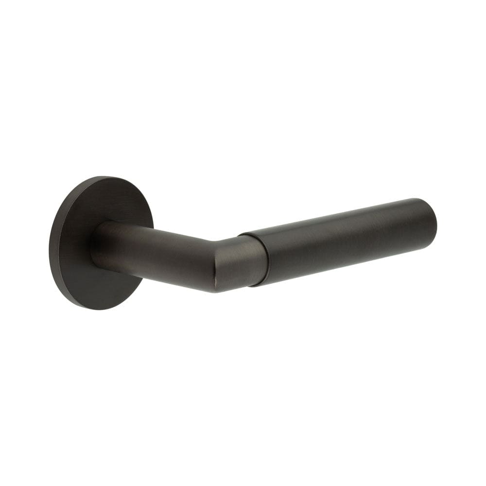 CRES Door Furniture Dark Bronze / Round Rose / Unsprung Rose CRES - CR-102 Dark Bronze Unsprung Round Rose Door Handle