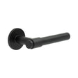 CRES Door Furniture Black / Round Rose / Sprung Rose CRES - CR-103 Black Sprung Round Rose Door Handle