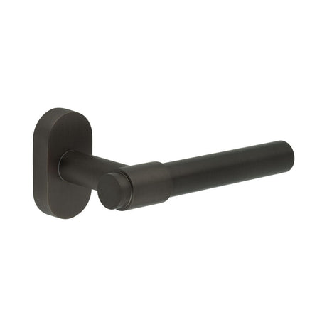CRES Door Furniture Dark Bronze / Multi Point Handles on Rose CRES - CR-103 Dark Bronze Multi Point Oval Rose Door Handle
