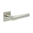 CRES Door Furniture Satin Stainless Steel / Square Rose / Unsprung Rose CRES - CR-103 Satin Stainless Steel Unsprung Square Rose Door Handle