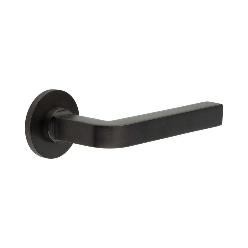 CRES Door Furniture Dark Bronze / Round Rose / Sprung Rose CRES - CR-104 Dark Bronze Sprung Round Rose Door Handle