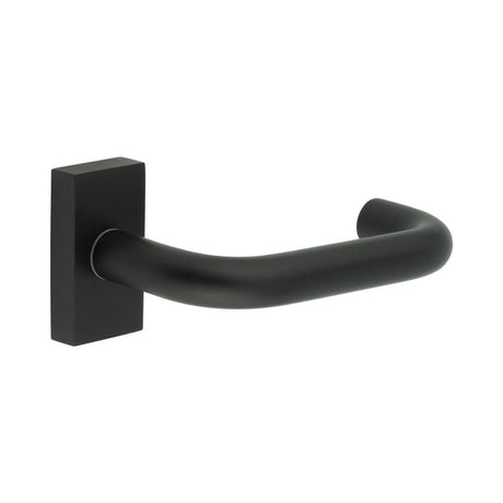 CRES Door Furniture Black / Multi Point Handles on Rose CRES - CR-106 Black Multi Point Rectangular Rose Door Handle