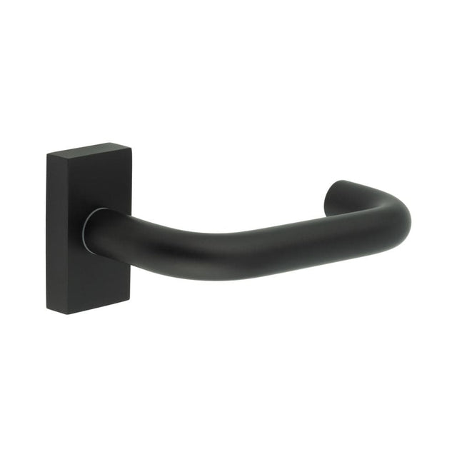 CRES Door Furniture Black / Multi Point Handles on Rose CRES - CR-106 Black Multi Point Rectangular Rose Door Handle