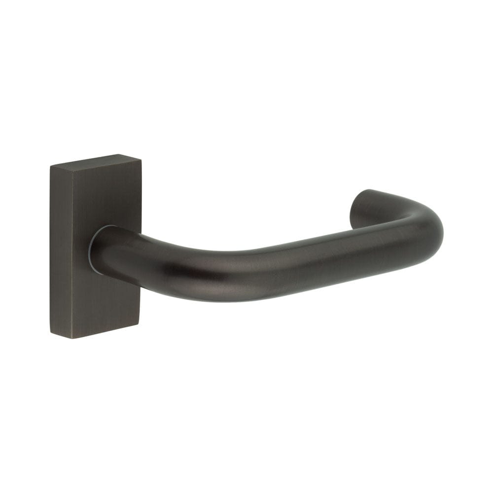 CRES Door Furniture Dark Bronze / Multi Point Handles on Rose CRES - CR-106 Dark Bronze Multi Point Rectangular Rose Door Handle