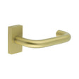 CRES Door Furniture Satin Brass / Multi Point Handles on Rose CRES - CR-106 Satin Brass Multi Point Rectangular Rose Door Handle