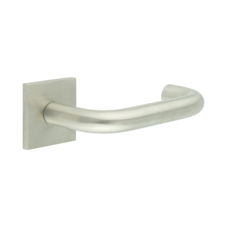 CRES Door Furniture Satin Stainless Steel / Square Rose / Unsprung Rose CRES - CR-106 Satin Stainless Steel Unsprung Square Rose Door Handle
