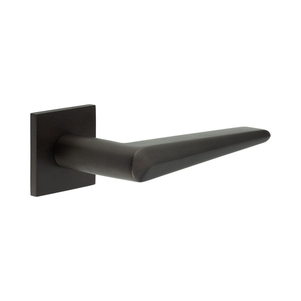 CRES Door Furniture Dark Bronze / Square Rose / Fixed Dead Rose CRES - CR-107 Dark Bronze Fixed Dead Square Rose Door Handle