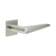 CRES Door Furniture Satin Stainless Steel / Square Rose / Fixed Dead Rose CRES - CR-107 Satin Stainless Steel Fixed Dead Square Rose Door Handle
