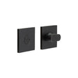 CRES Door Furniture Black / No CRES - CR-801 Black Thumb Turn & Lock Square Rose