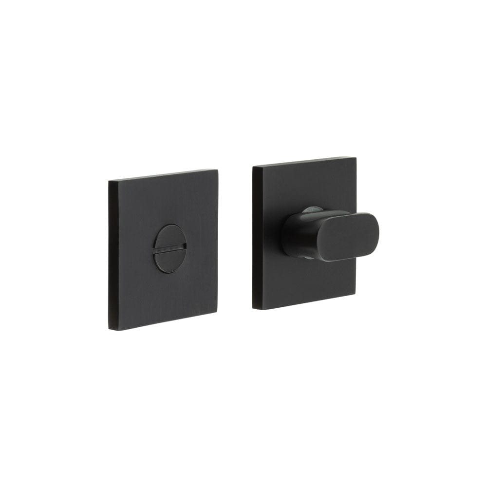 CRES Door Furniture Black / No CRES - CR-801 Black Thumb Turn & Lock Square Rose
