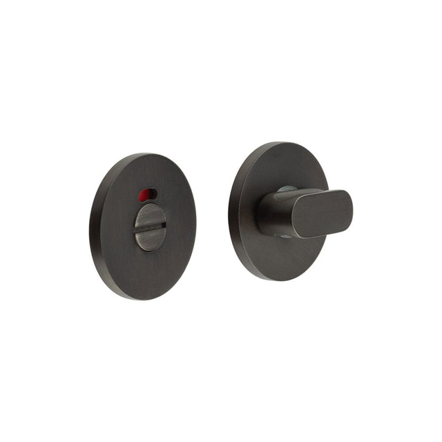 CRES Door Furniture Dark Bronze / Yes CRES - CR-801 Dark Bronze Thumb Turn & Lock Round Rose w/ Indicator