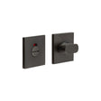 CRES Door Furniture Dark Bronze / Yes CRES - CR-801 Dark Bronze Thumb Turn & Lock Square Rose w/ Indicator