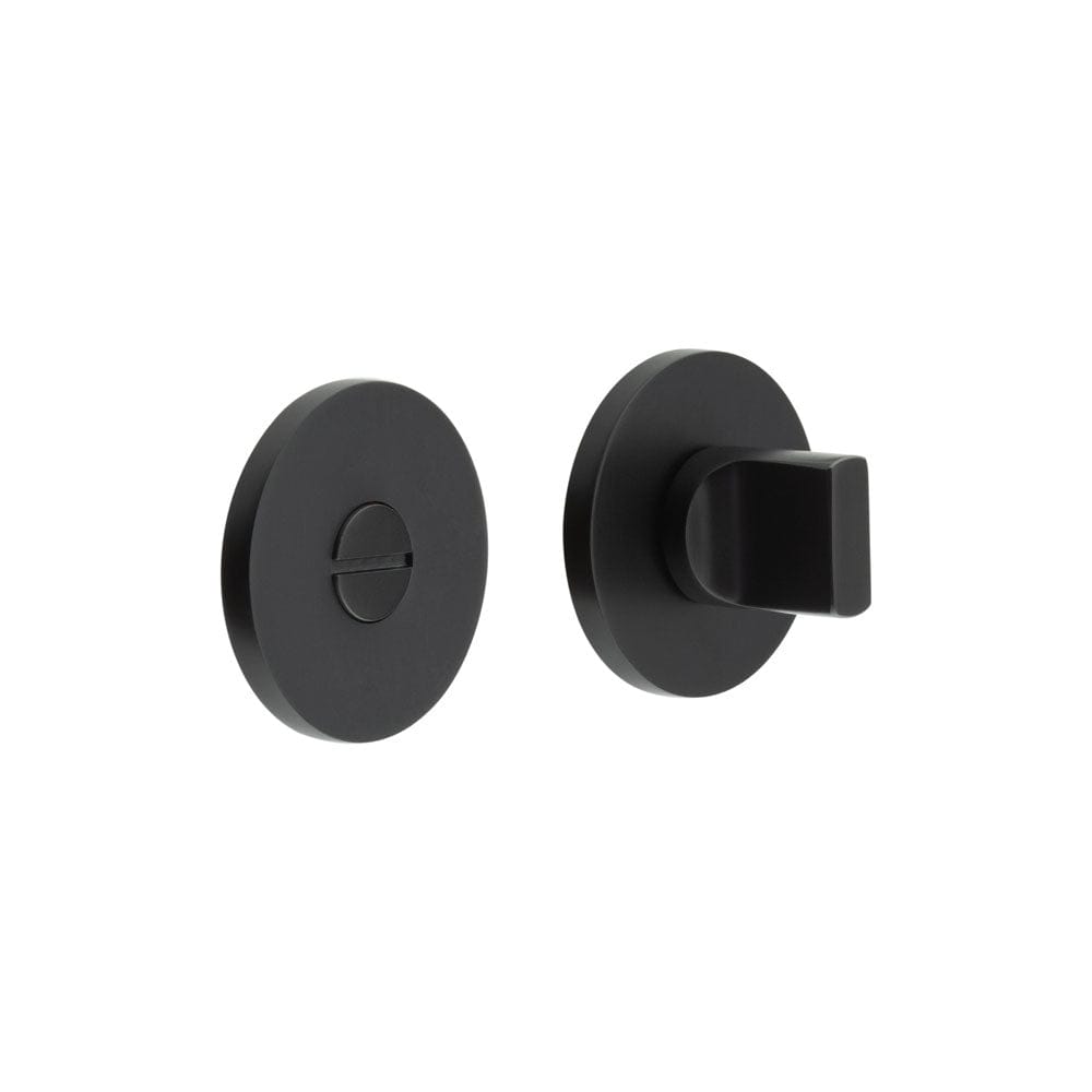 CRES Door Furniture Black / No CRES - CR-802 Black Thumb Turn & Lock Round Rose