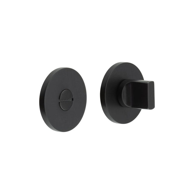 CRES Door Furniture Black / No CRES - CR-802 Black Thumb Turn & Lock Round Rose