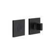 CRES Door Furniture Black / No CRES - CR-802 Black Thumb Turn & Lock Square Rose