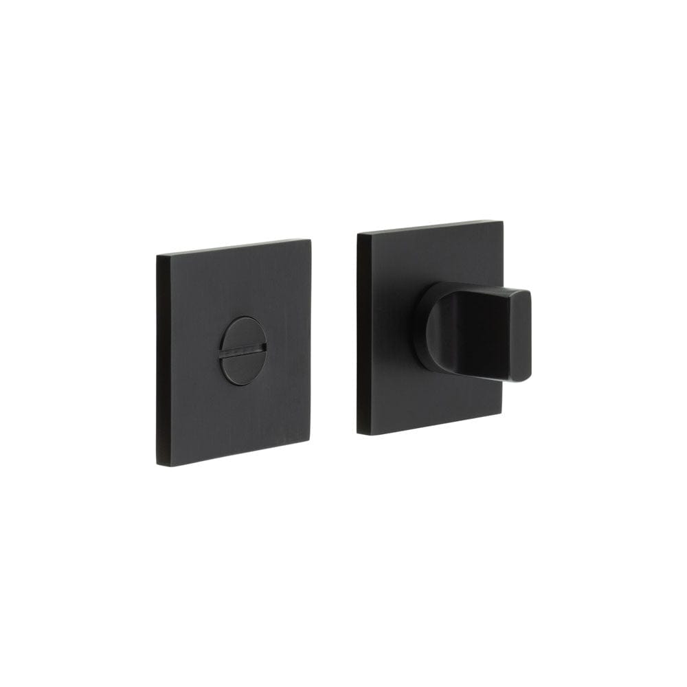 CRES Door Furniture Black / No CRES - CR-802 Black Thumb Turn & Lock Square Rose