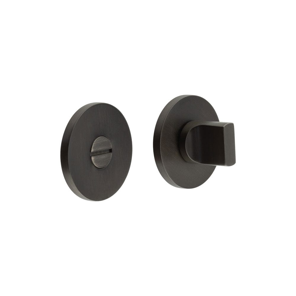 CRES Door Furniture Dark Bronze / No CRES - CR-802 Dark Bronze Thumb Turn & Lock Round Rose