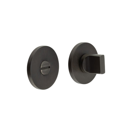 CRES Door Furniture Dark Bronze / No CRES - CR-802 Dark Bronze Thumb Turn & Lock Round Rose