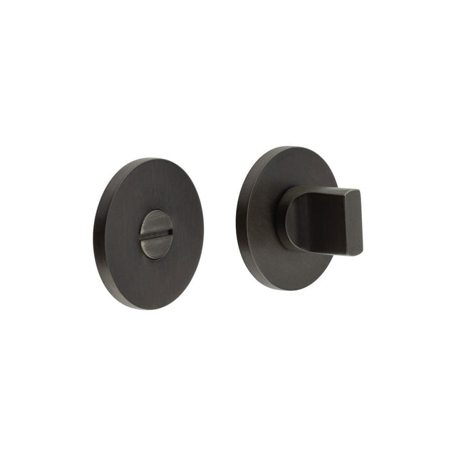 CRES Door Furniture Dark Bronze / No CRES - CR-802 Dark Bronze Thumb Turn & Lock Round Rose
