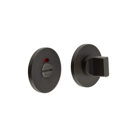 CRES Door Furniture Dark Bronze / Yes CRES - CR-802 Dark Bronze Thumb Turn & Lock Round Rose w/ Indicator