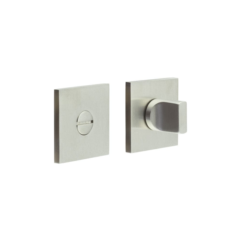 CRES Door Furniture Satin Stainless Steel / No CRES - CR-802 Satin Stainless Steel Thumb Turn & Lock Square Rose