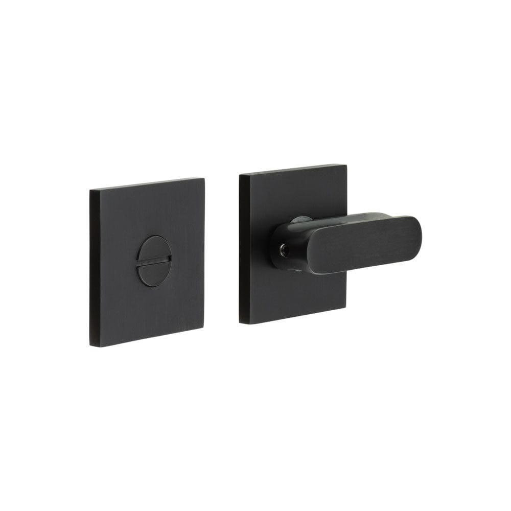 CRES Door Furniture Black / No CRES - CR-803 Black Thumb Turn & Lock Square Rose