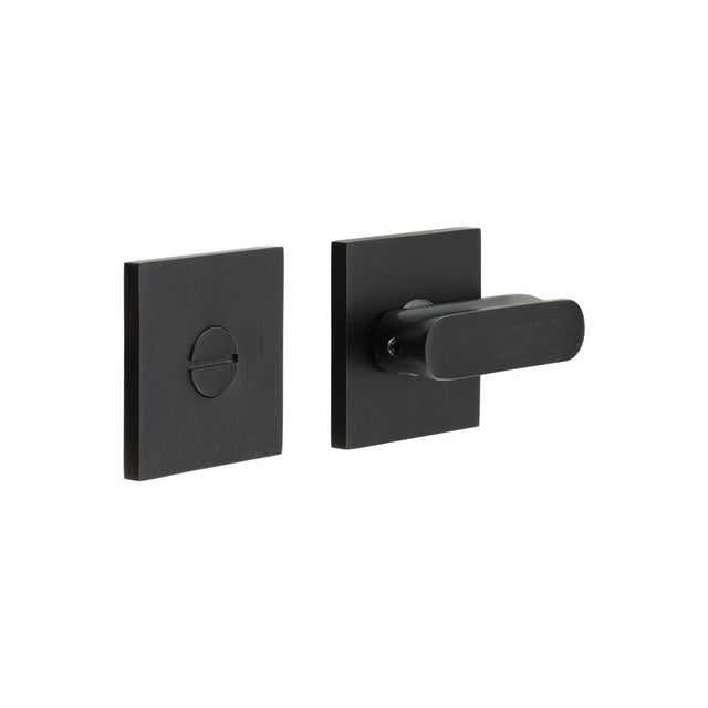 CRES Door Furniture Black / No CRES - CR-803 Black Thumb Turn & Lock Square Rose
