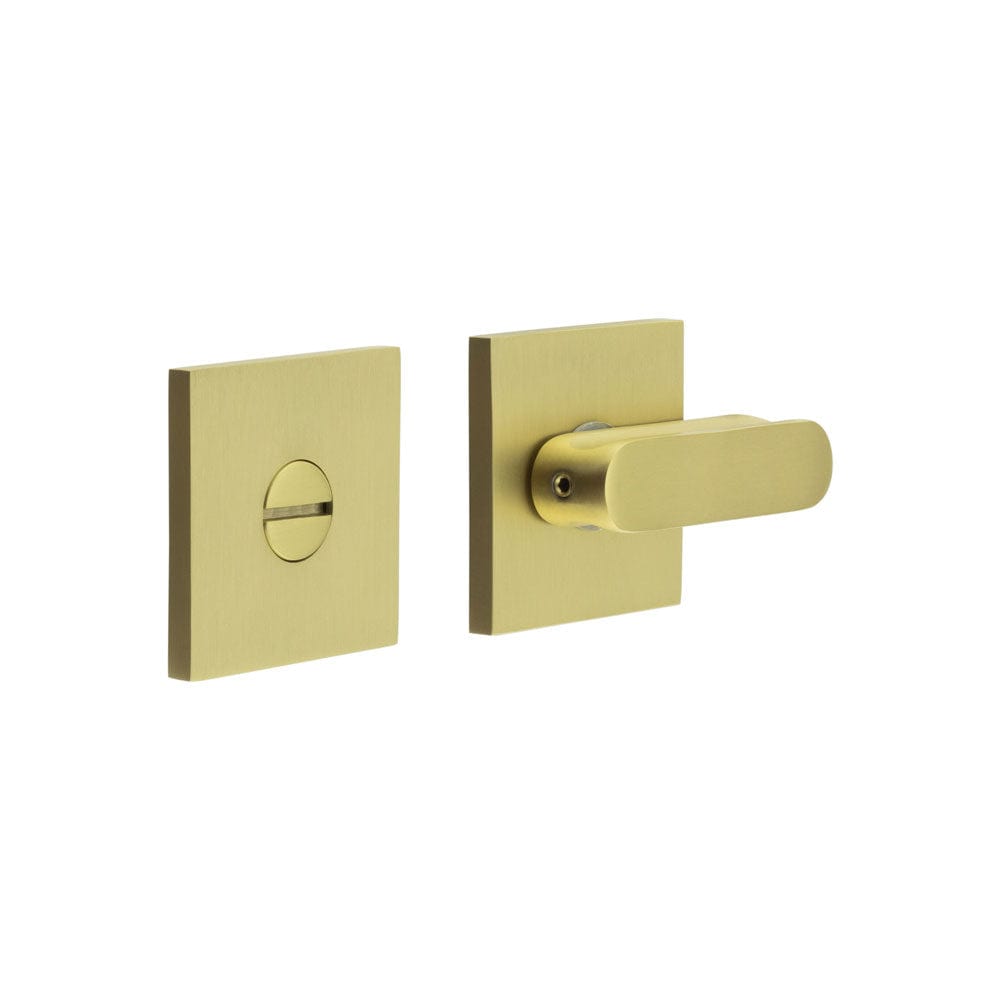 CRES Door Furniture Satin Brass / No CRES - CR-803 Satin Brass Thumb Turn & Lock Square Rose