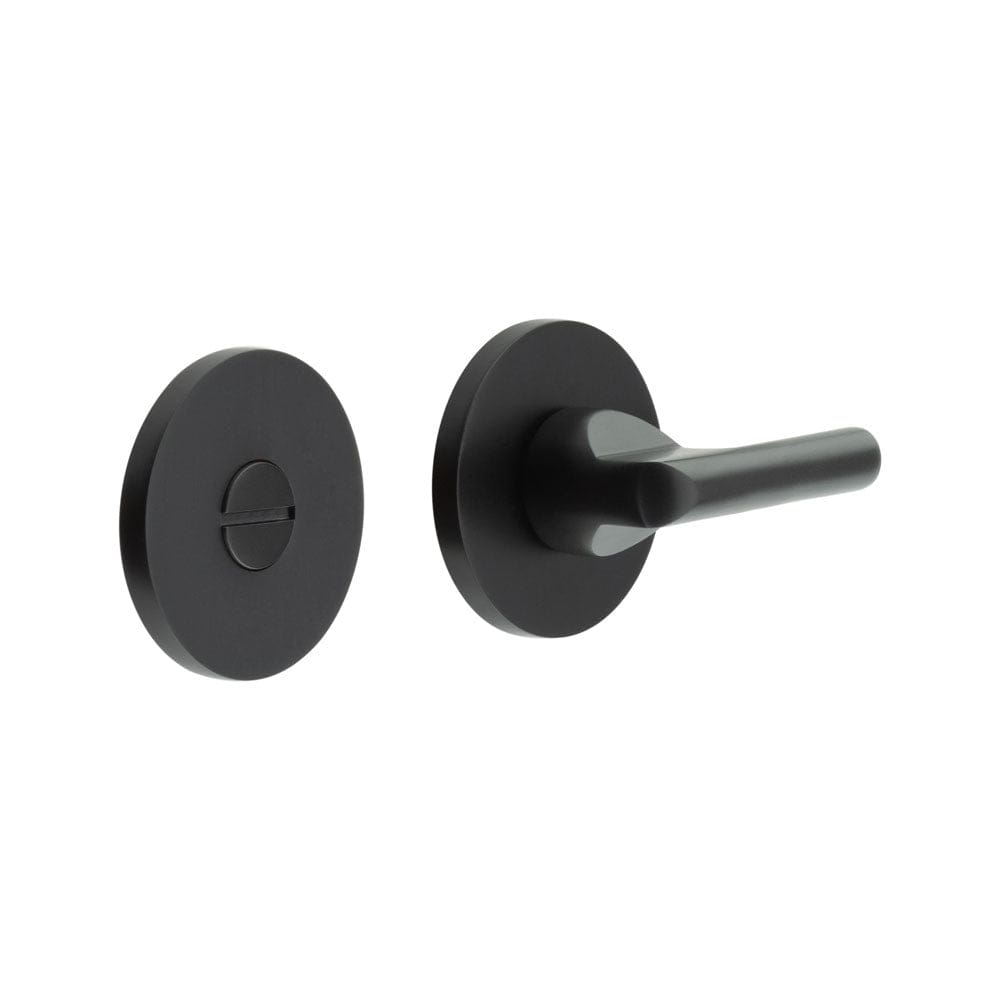 CRES Door Furniture Black / No CRES - CR-804 Black Thumb Turn & Lock Round Rose