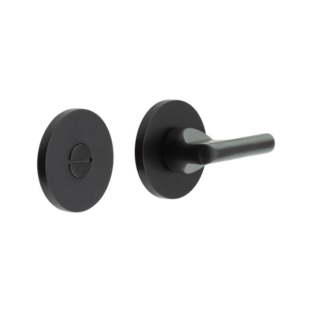 CRES Door Furniture Black / No CRES - CR-804 Black Thumb Turn & Lock Round Rose