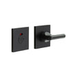 CRES Door Furniture Black / Yes CRES - CR-804 Black Thumb Turn & Lock Square Rose w/ Indicator