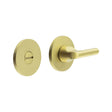 CRES Door Furniture Satin Brass / No CRES - CR-804 Satin Brass Thumb Turn & Lock Round Rose
