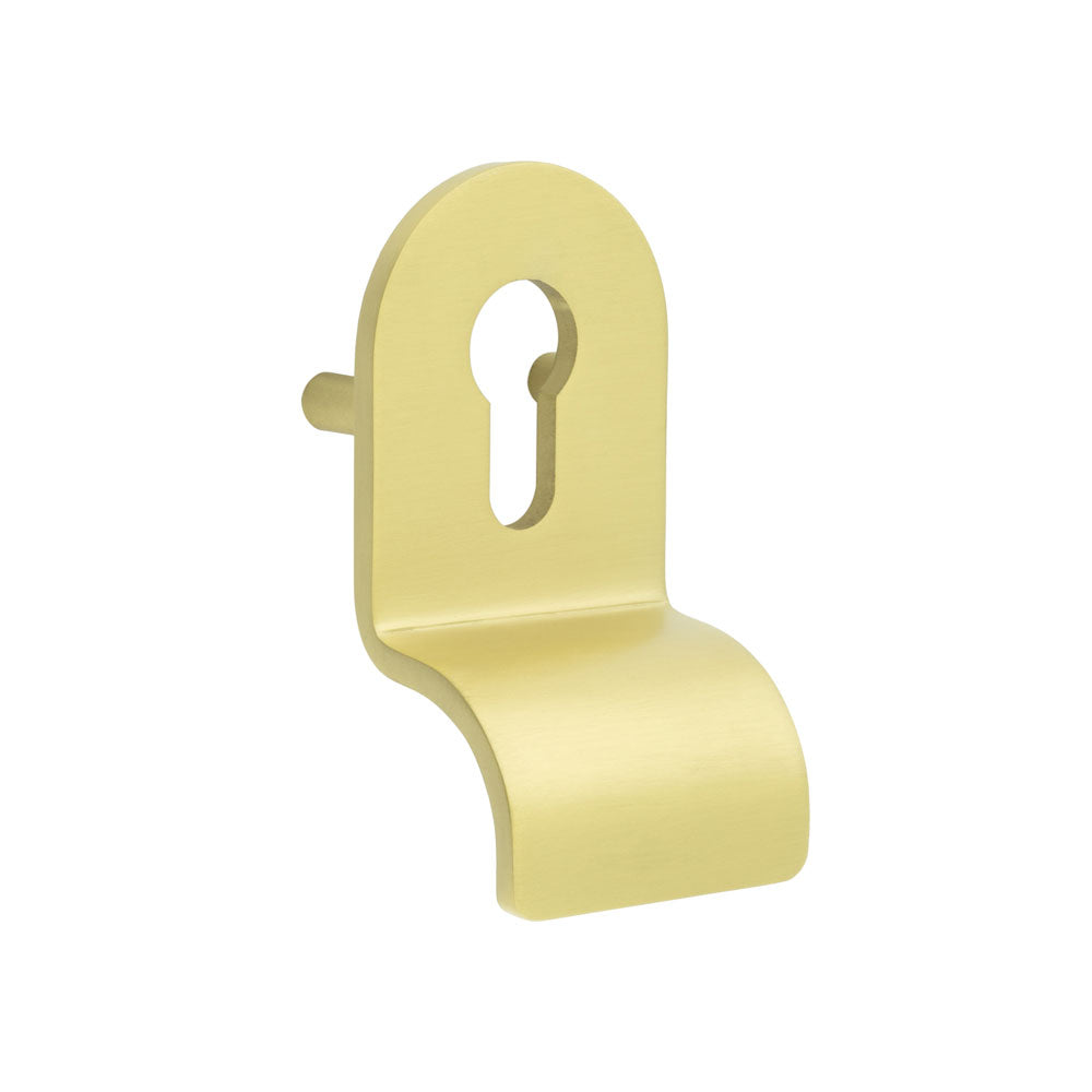 High quality image of CRES - Cylinder Pull Lug Fixed Satin Brass Sku. CRES1602SB