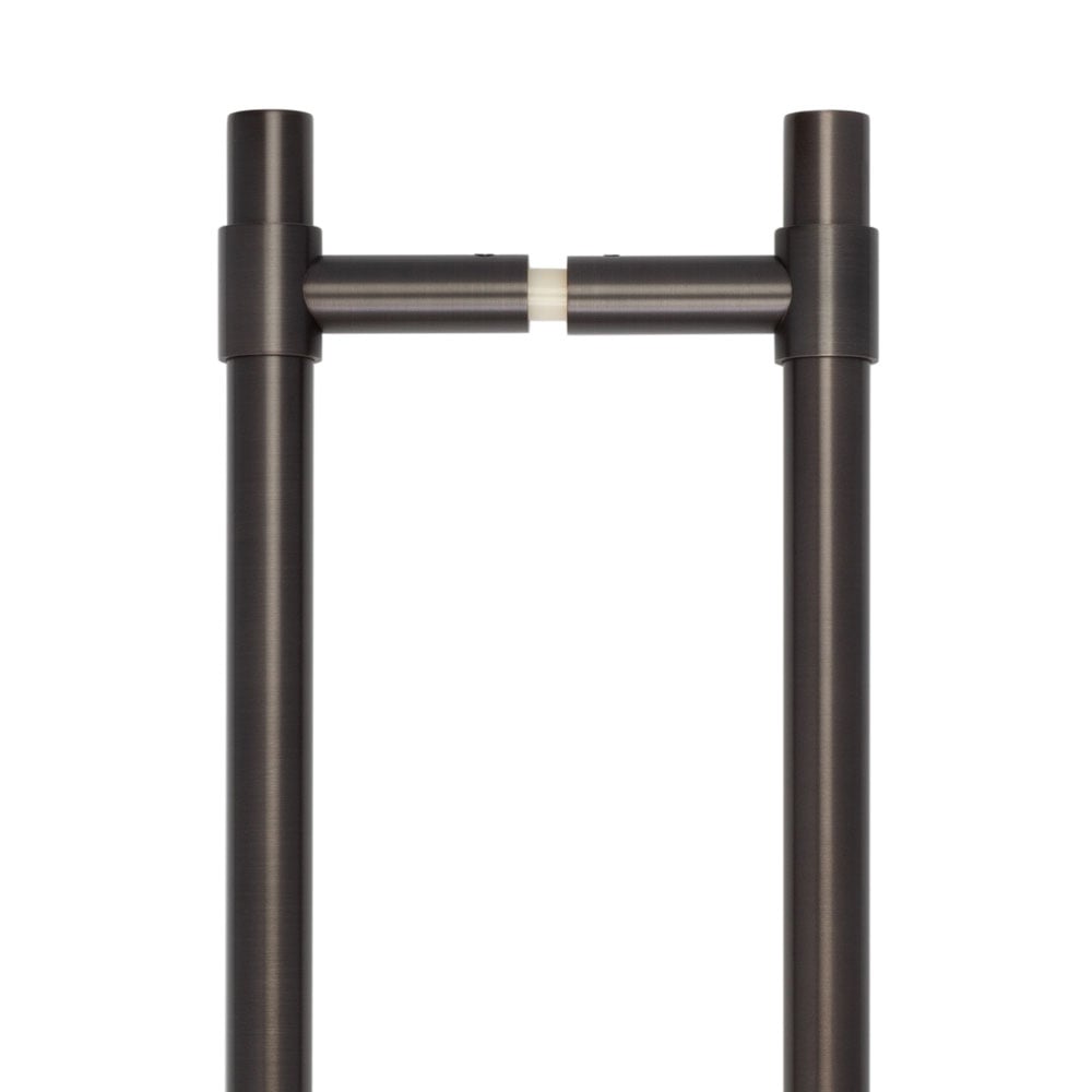 High quality image of CRES - 425mm Back to Back Dark Bronze T-Bar Pull Handle Sku. CRES3001DBB2B
