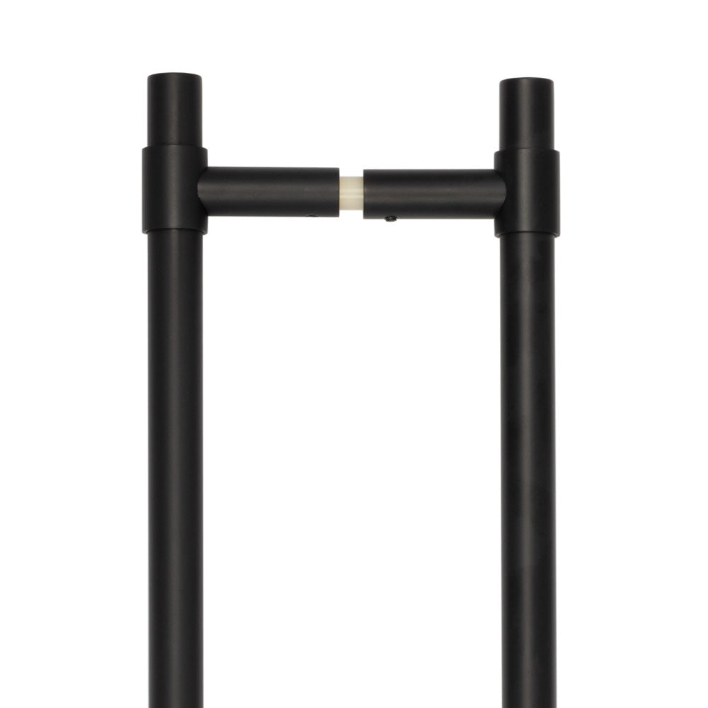 High quality image of CRES - 425mm Back to Back Black T-Bar Pull Handle Sku. CRES3001MBB2B