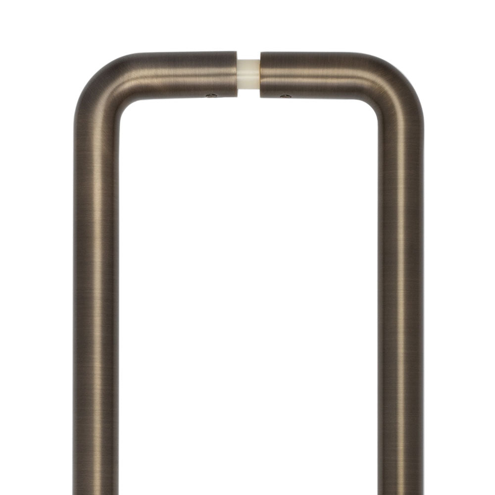 High quality image of CRES - 425mm Back to Back Antique Brass D Shape Pull Handle Sku. CRES3002ABB2B