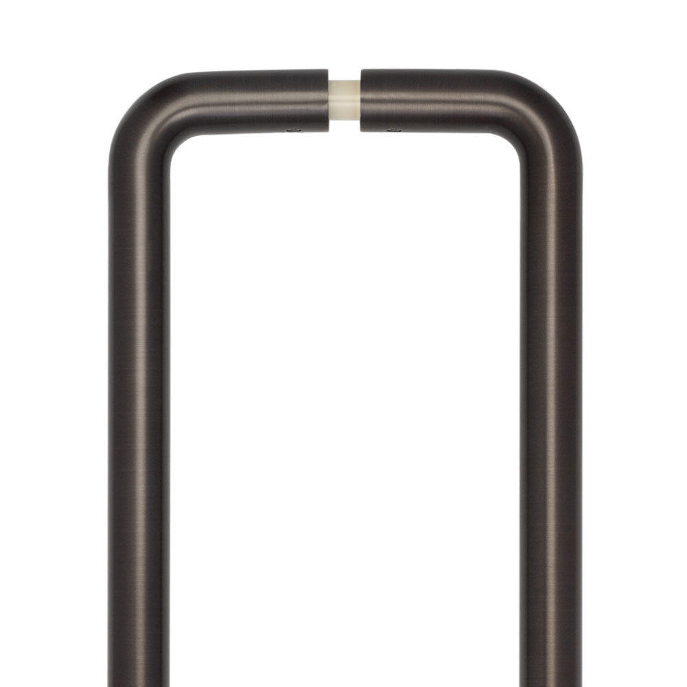 High quality image of CRES - 425mm Back to Back Dark Bronze D Shape Pull Handle Sku. CRES3002DBB2B