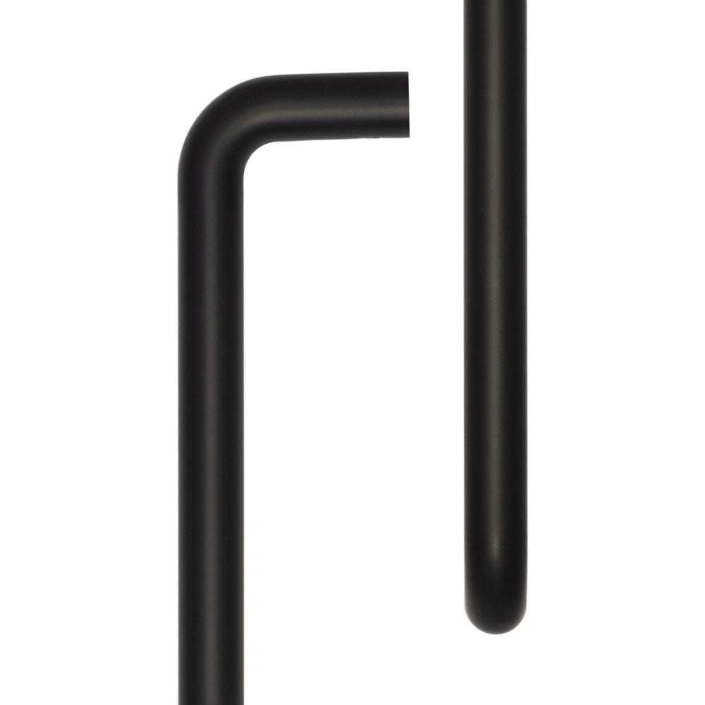 High quality image of CRES - 425mm Face Fix Black D Shape Pull Handle Sku. CRES3002MBFF