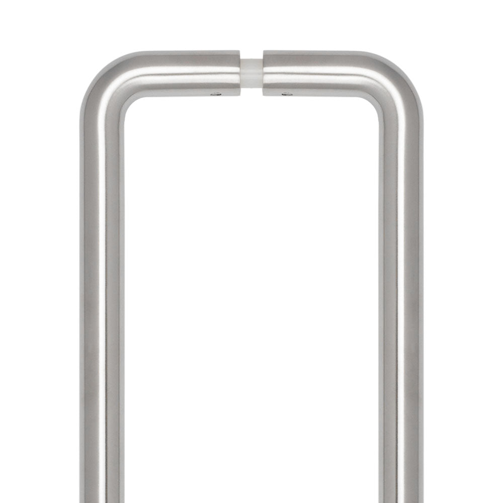 High quality image of CRES - 425mm Back to Back Satin Stainless Steel D Shape Pull Handle Sku. CRES3002SSSB2B