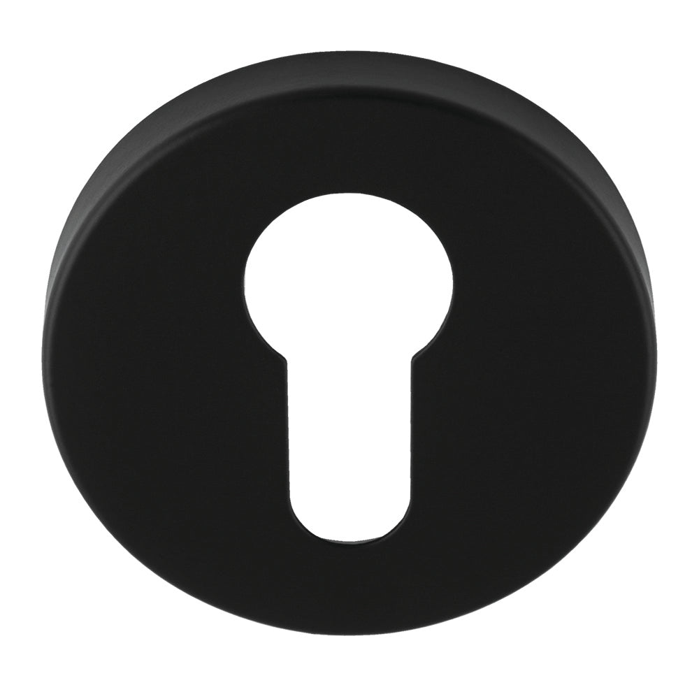 High quality image of Eurospec - Euro Escutcheon - Matt Black | Sku. cse1005mb | Trade Door Handles.